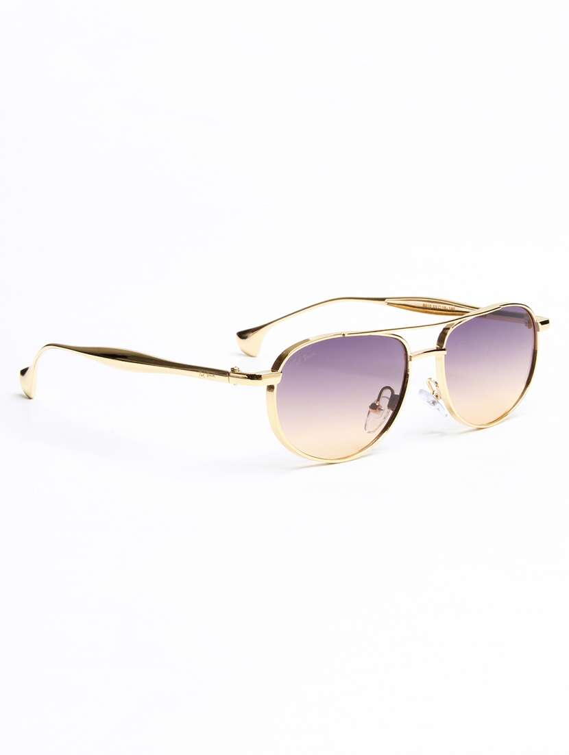 men gold full rim aviator sunglasses - 22594673 -  Standard Image - 3