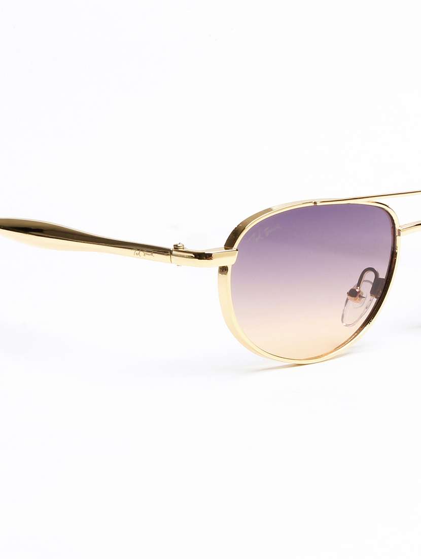 men gold full rim aviator sunglasses - 22594673 -  Standard Image - 5