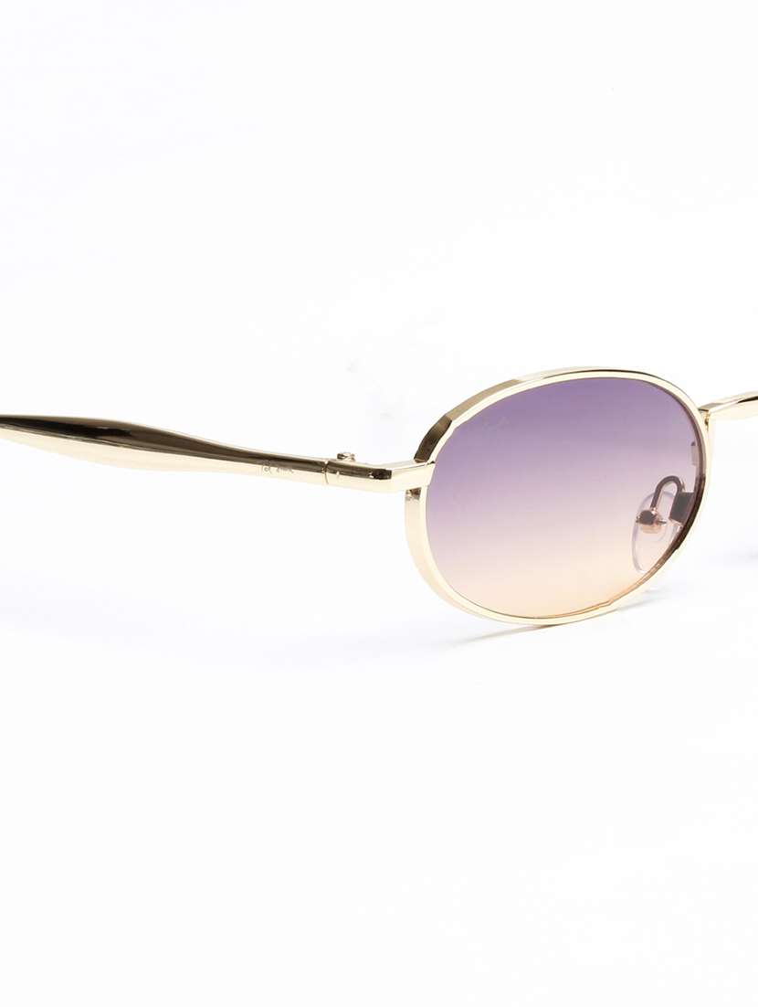 men oval frame metal sunglasses - 22594680 -  Standard Image - 5