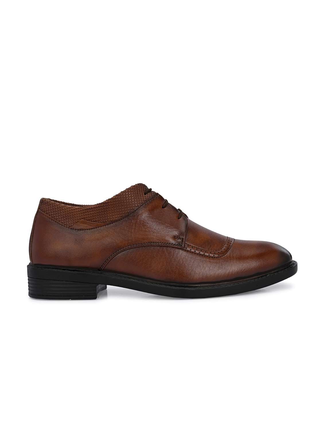 Men Brown Lace-up Derby - 22594696 -  Standard Image - 3