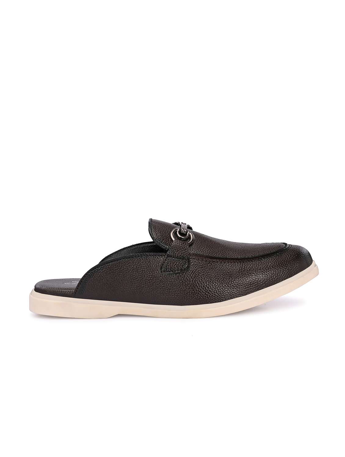 Men Solid Slip On Mule - 22594701 -  Standard Image - 3