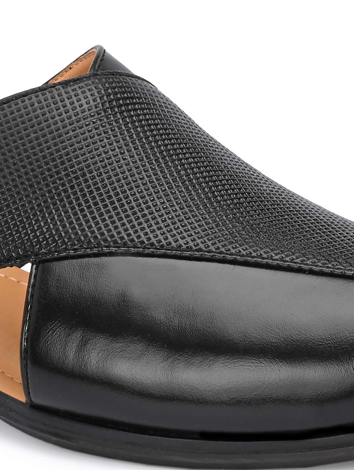 men textured slip on sandal - 22594705 -  Standard Image - 5