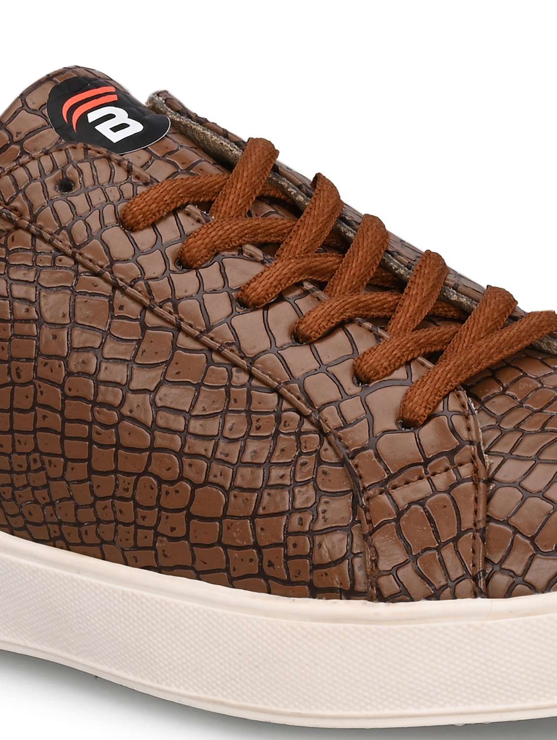 men brown lace up sneaker - 22594709 -  Standard Image - 5