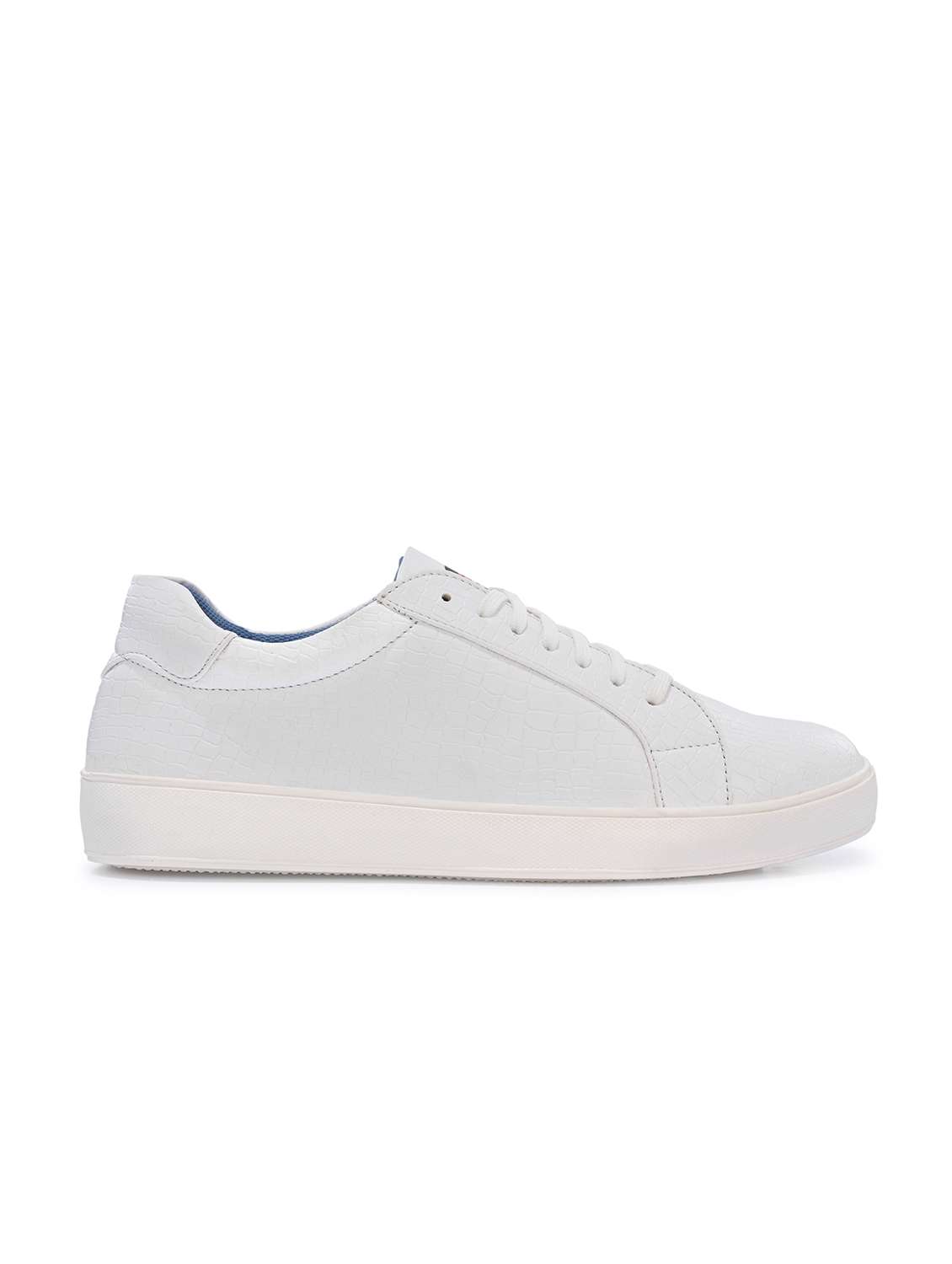 Men White Lace Up Sneaker - 22594711 -  Standard Image - 3