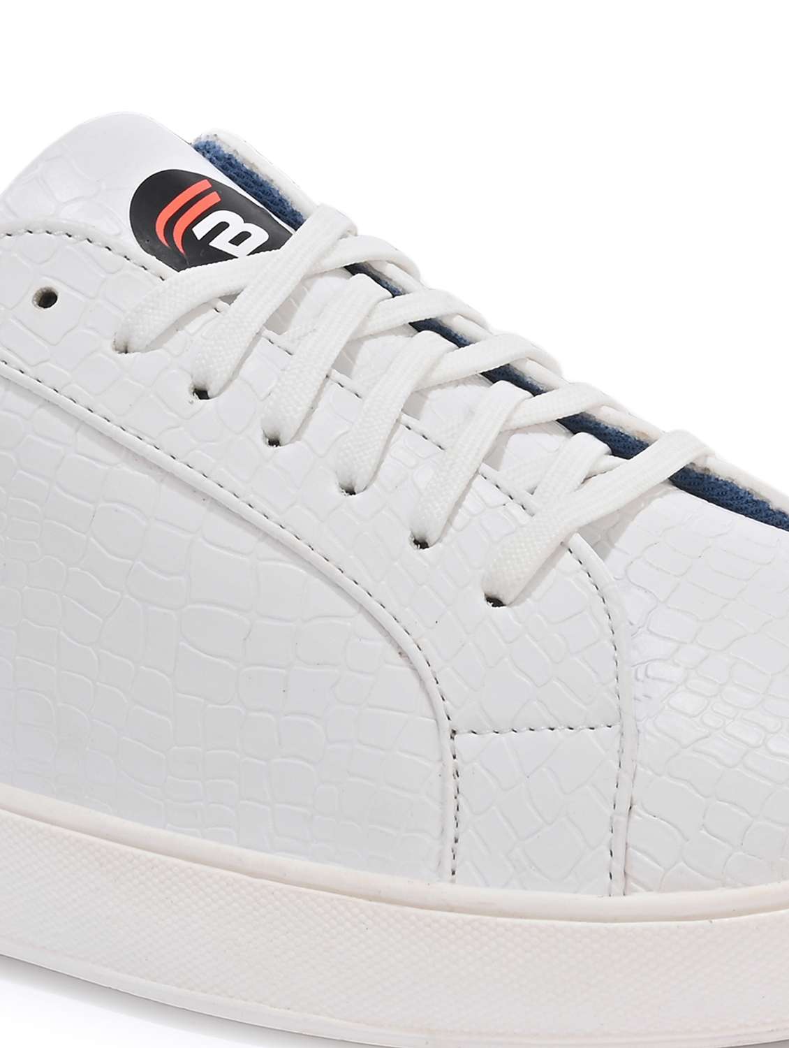 Men White Lace Up Sneaker - 22594711 -  Standard Image - 5