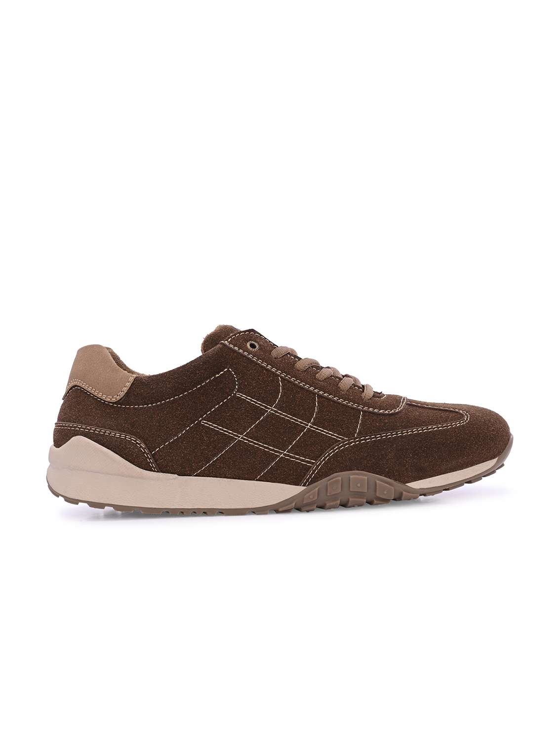 men brown lace up sneaker - 22594715 -  Standard Image - 3