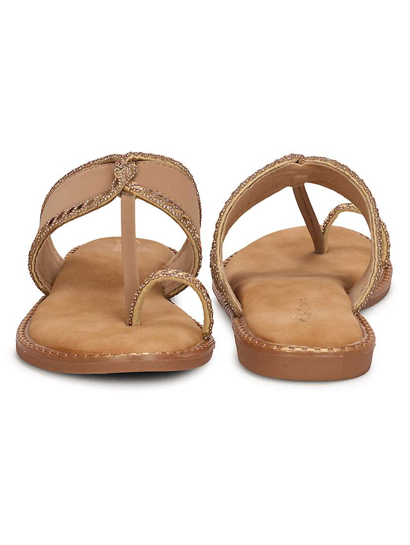 women embellished one toe sandal - 22594767 -  Standard Image - 3