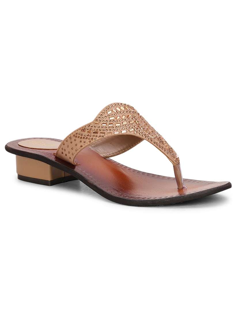 women embellished toe separator sandal