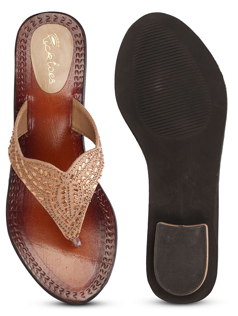 women embellished toe separator sandal - 22594769 -  Standard Image - 5