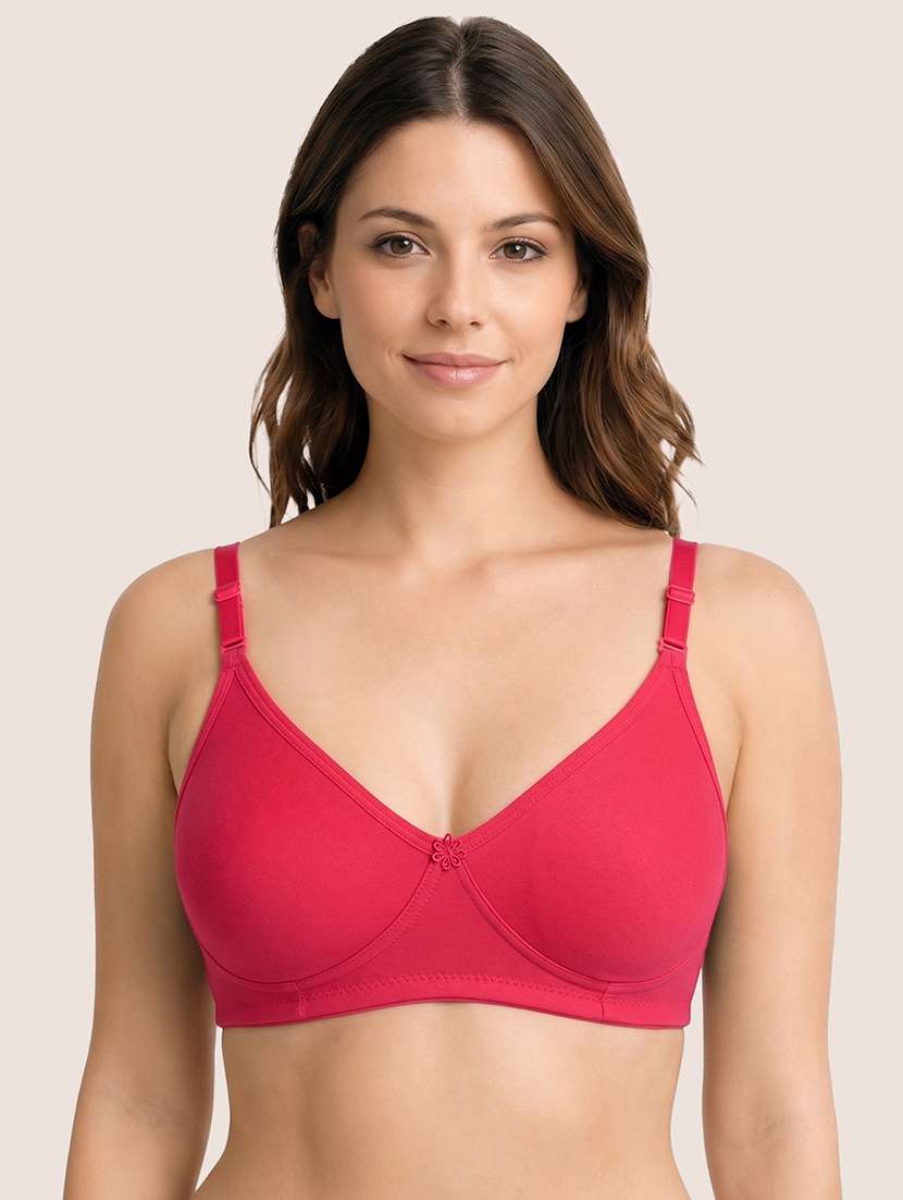 women solid full coverage regular bra