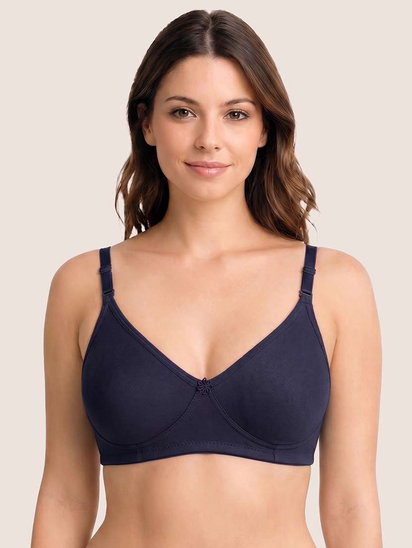 women solid full coverage regular bra