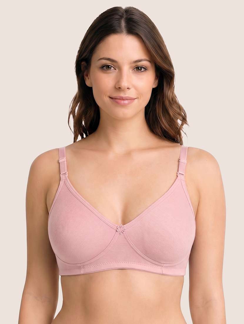 women solid full coverage regular bra