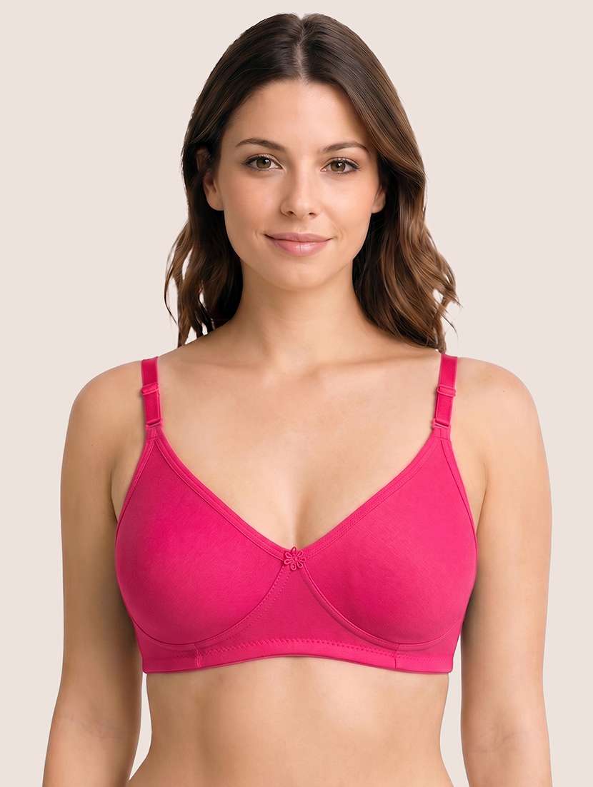 women pack of 3 solid full coverage regular bra - 22594861 -  Standard Image - 3