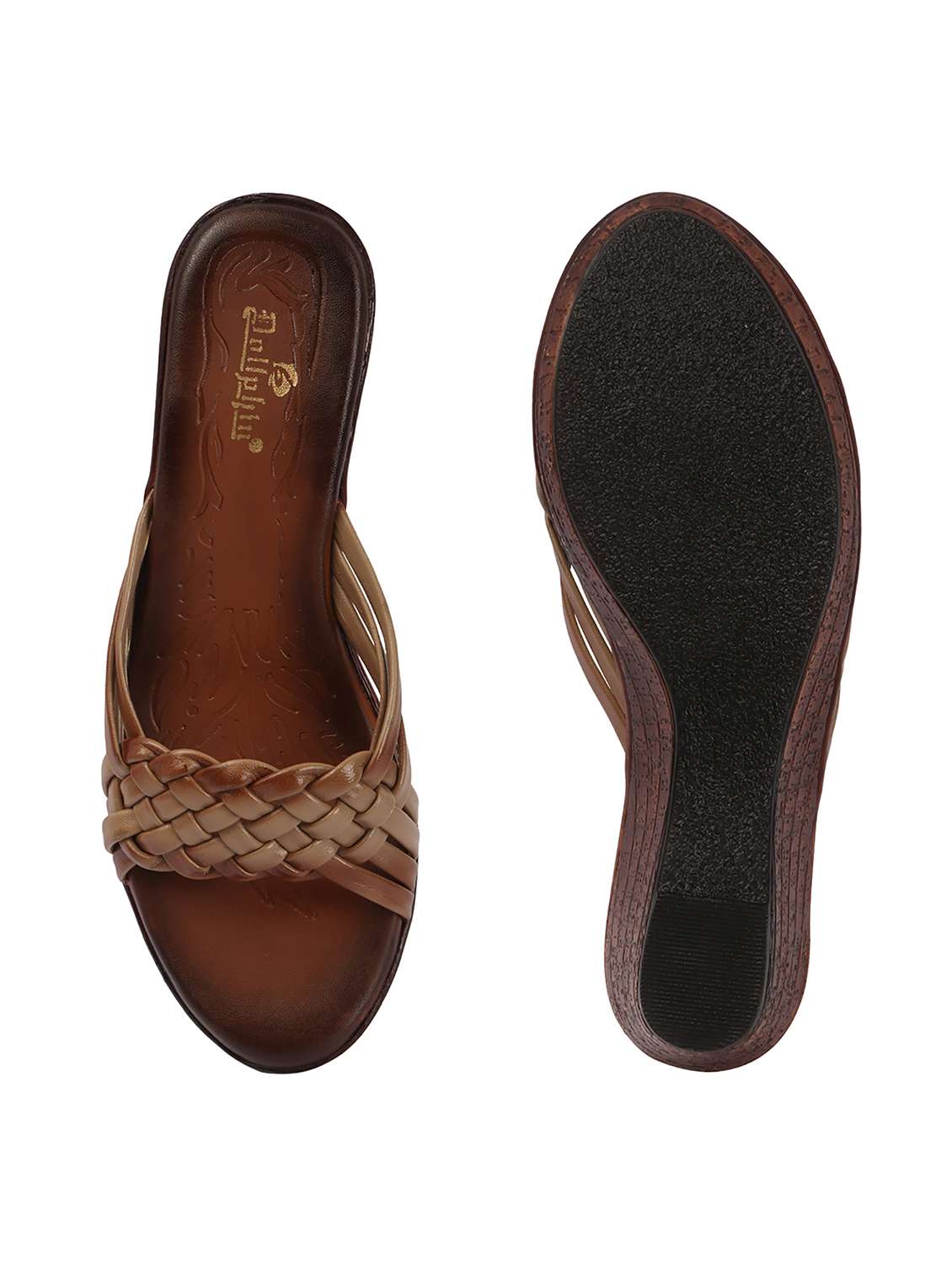 women textured slip on wedges - 22594900 -  Standard Image - 3