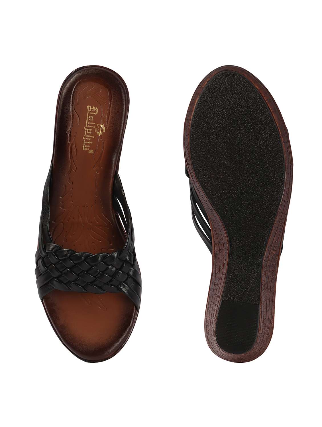 women textured slip on wedges - 22594901 -  Standard Image - 3