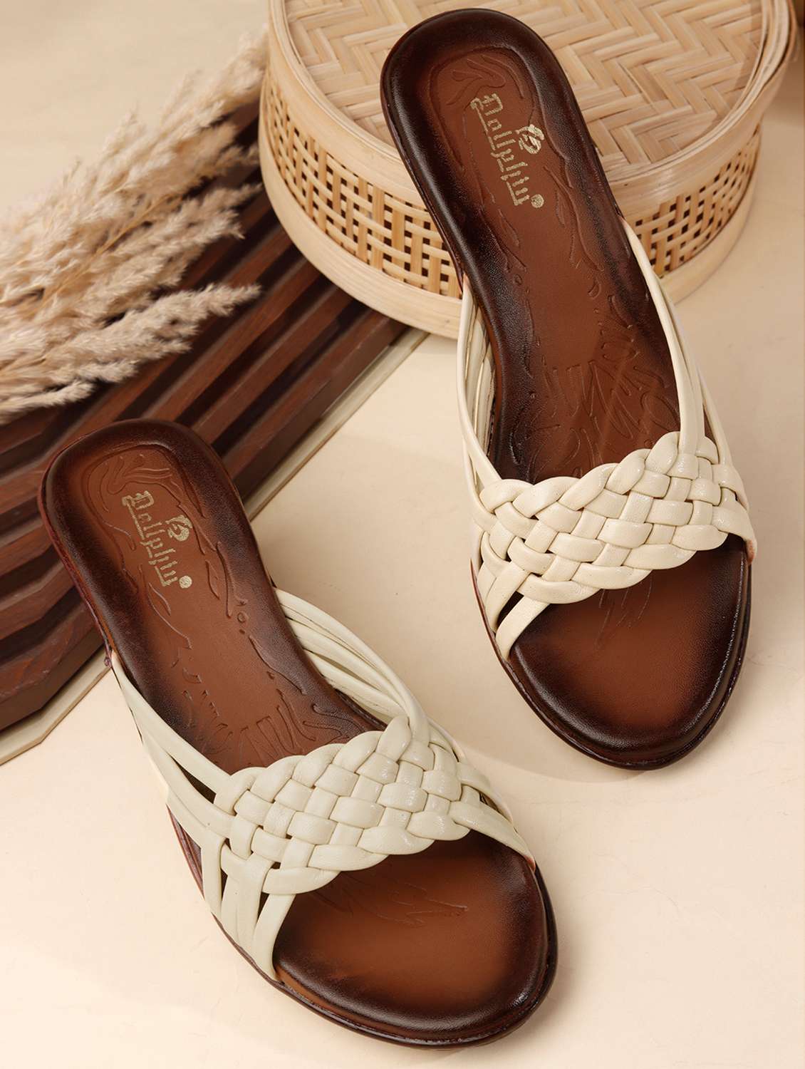women textured slip on wedges