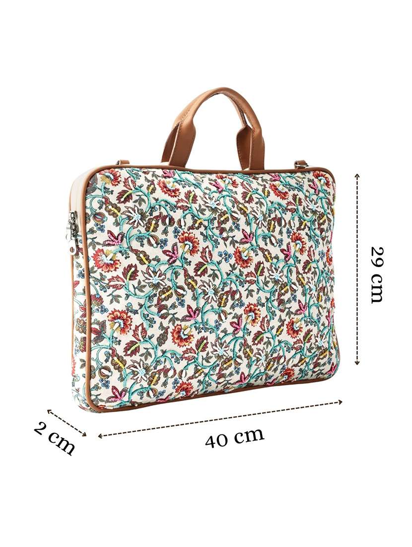 Women Embroidered Regular Laptop Bag - 22595520 -  Standard Image - 3