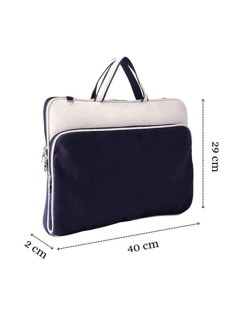 women colourblocked regular laptop bag - 22595522 -  Standard Image - 3