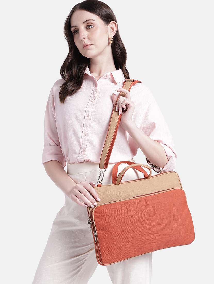 women colourblocked regular laptop bag - 22595523 -  Standard Image - 5