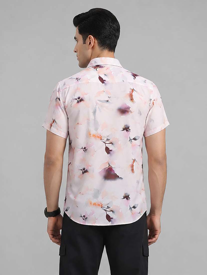 Men Printed Short Sleeve Regular Fit Casual Shirt - 22595587 -  Standard Image - 3