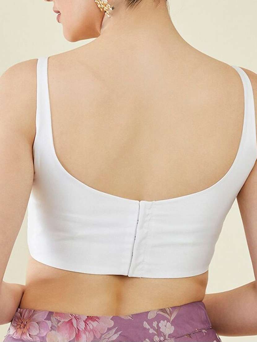women solid sleeveless stitched blouse - 22595909 -  Standard Image - 3