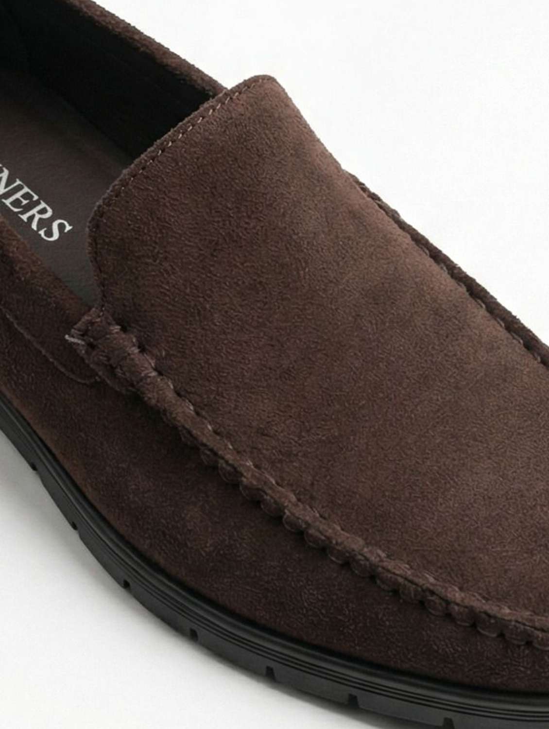 Men Solid Slip On Loafers - 22596196 -  Standard Image - 5