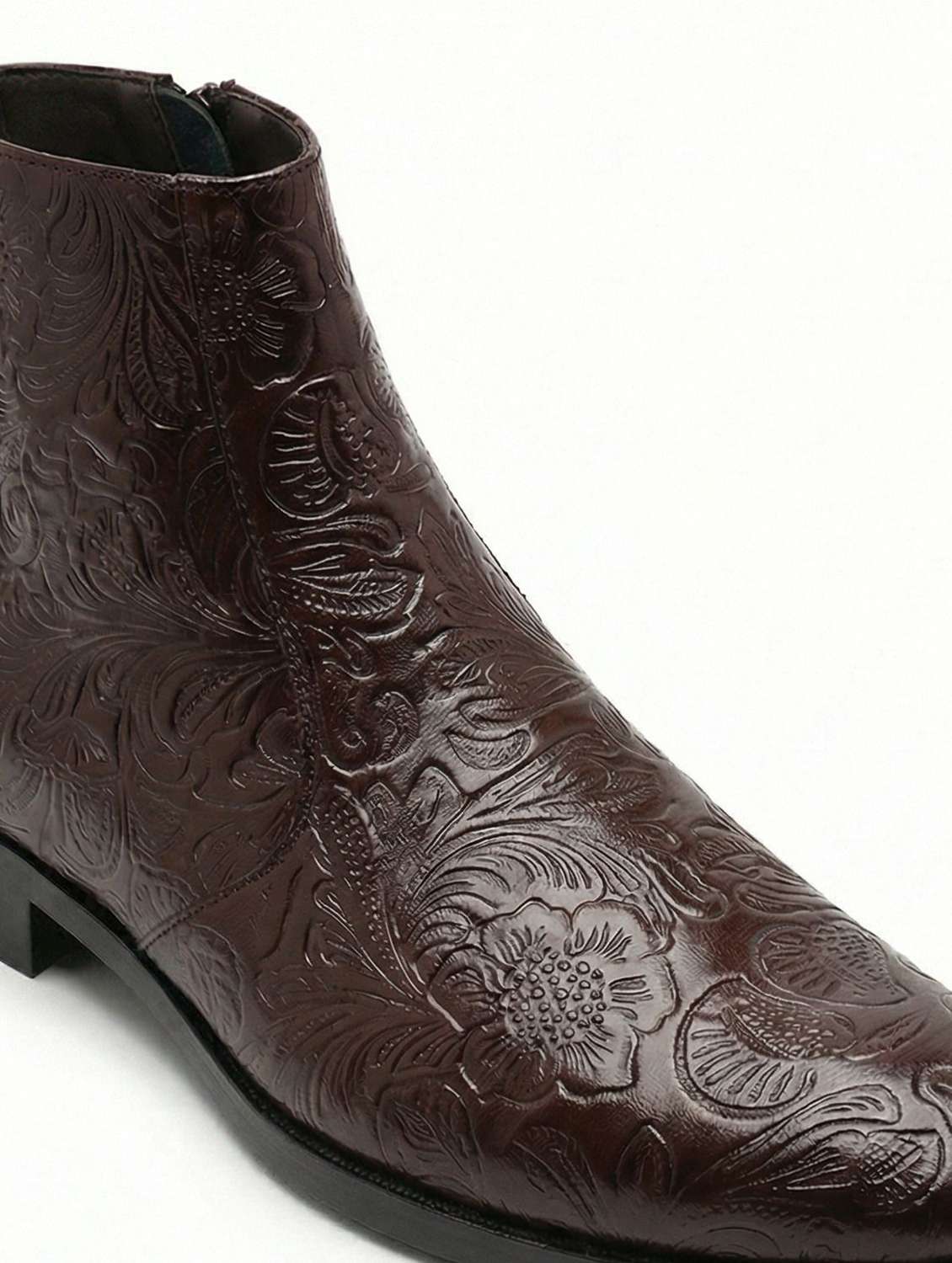 men textured high ankle boots - 22596198 -  Standard Image - 5