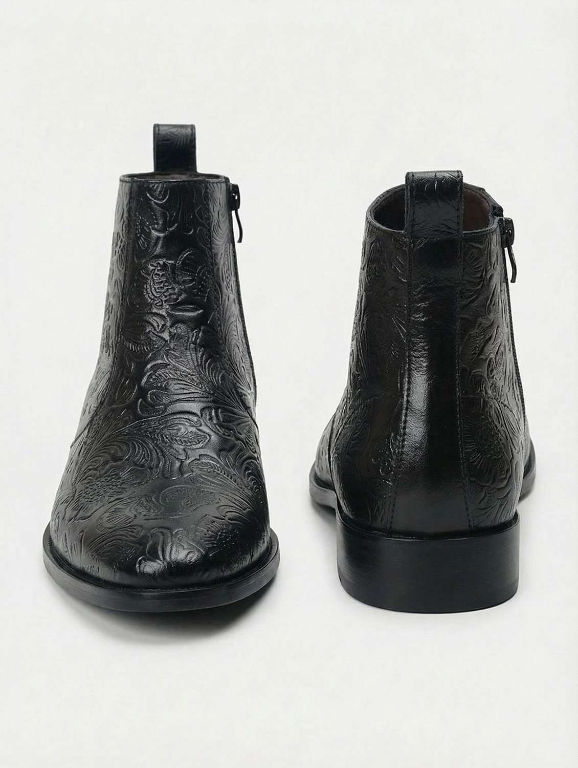men textured high ankle boots - 22596199 -  Standard Image - 3
