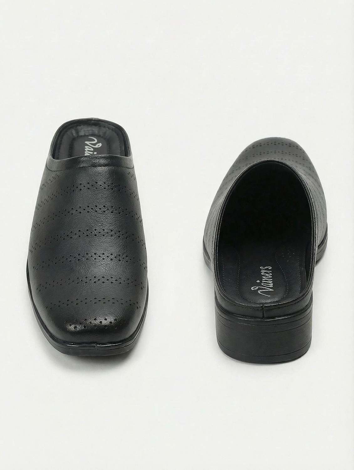 men textured slip on mule - 22596212 -  Standard Image - 3