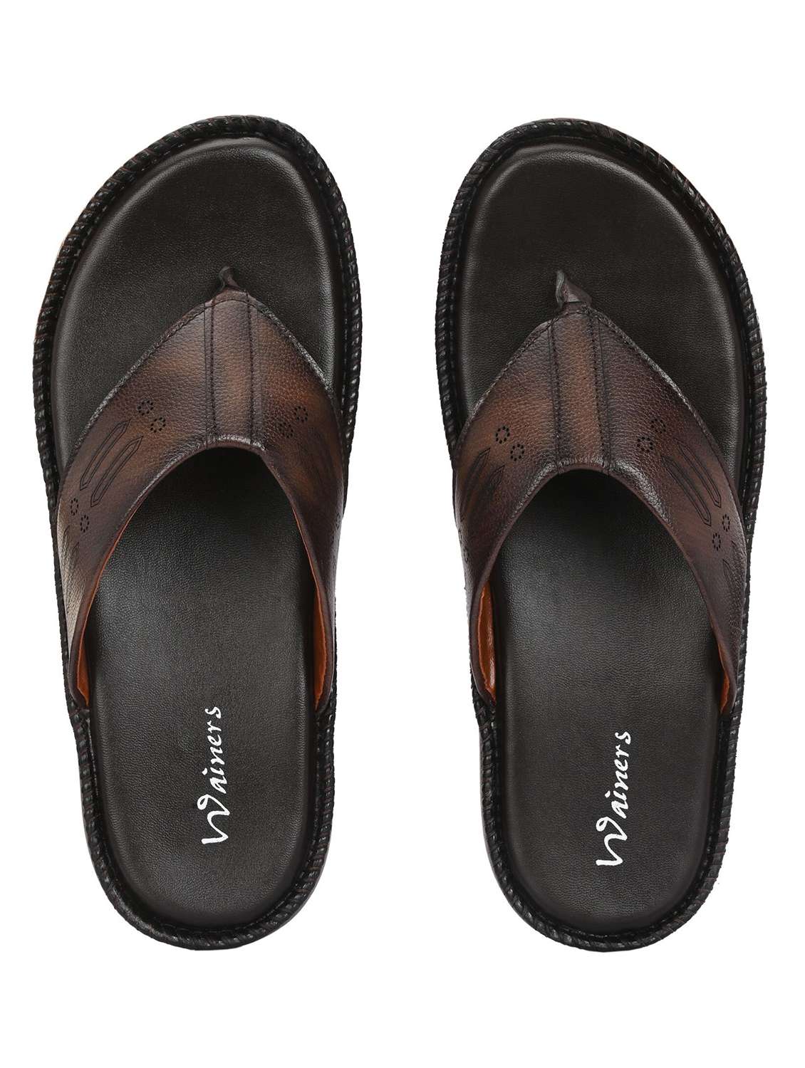 Men Solid Toe Separator Slip On Sandal - 22596219 -  Standard Image - 3