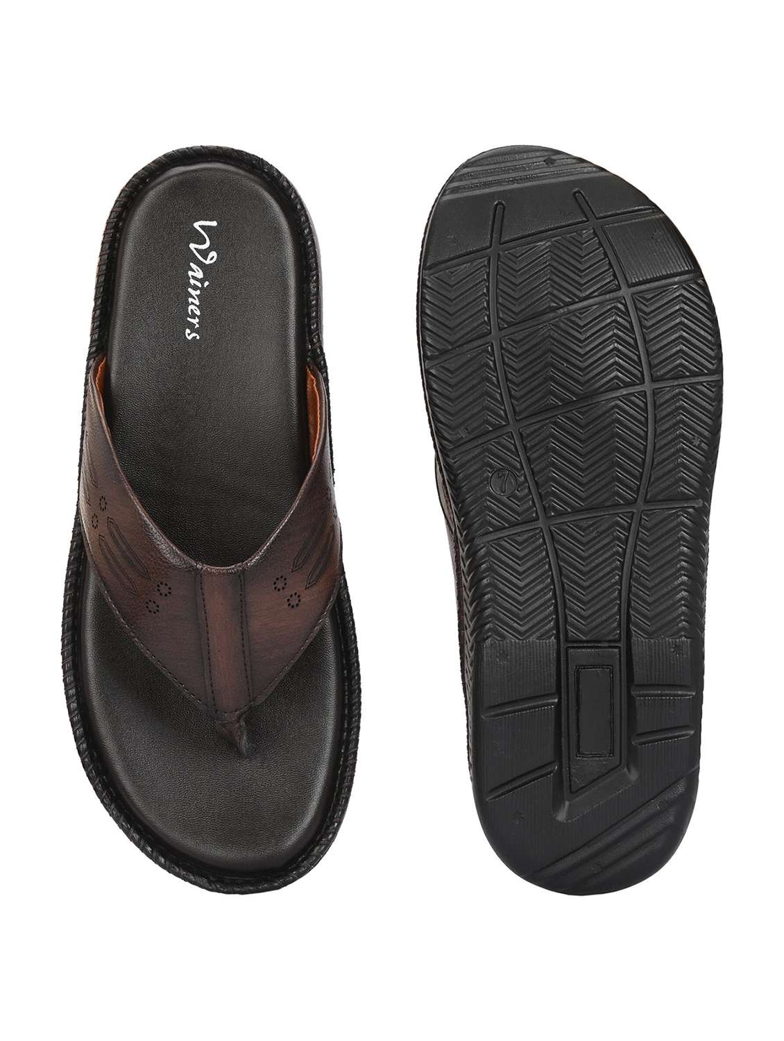Men Solid Toe Separator Slip On Sandal - 22596219 -  Standard Image - 5