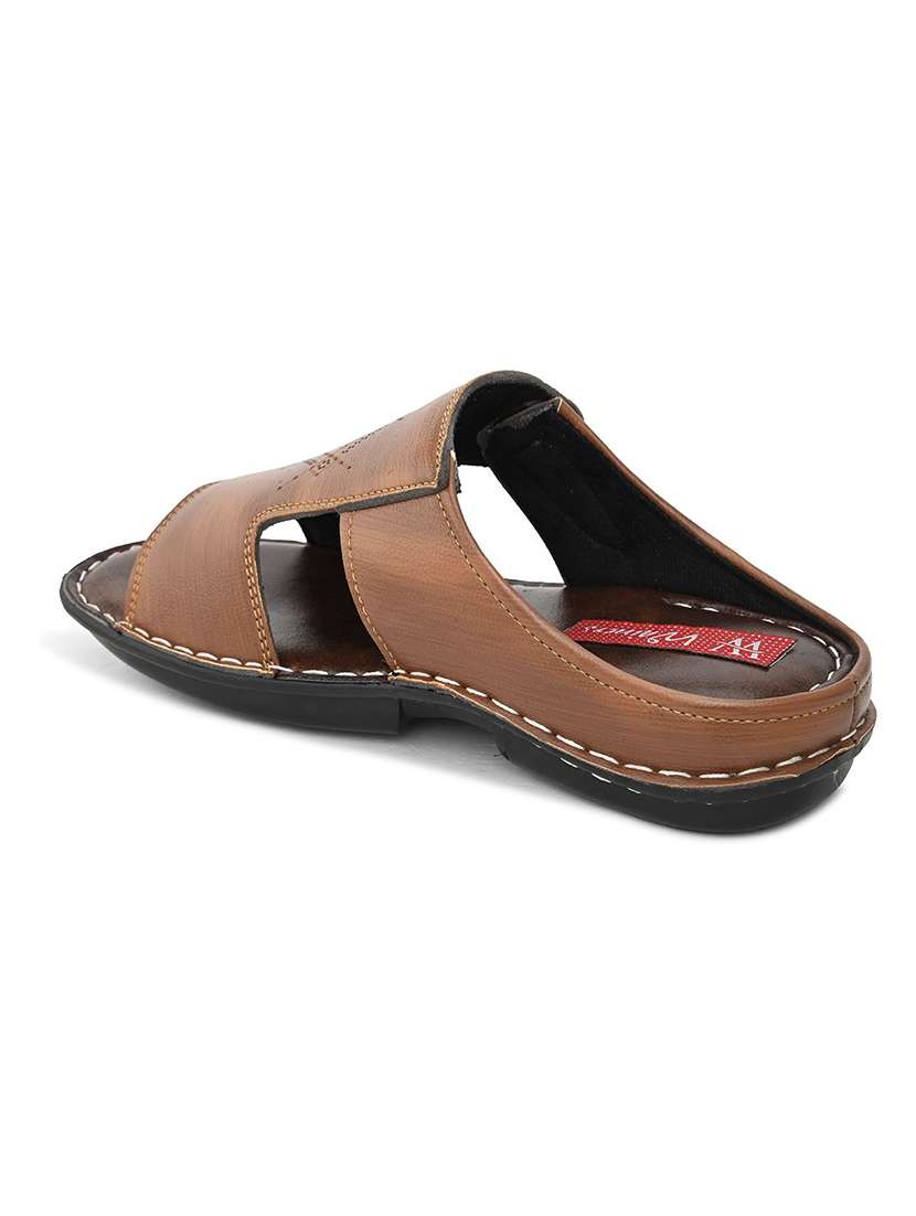 Men Textured Slip On Sandal - 22596225 -  Standard Image - 3