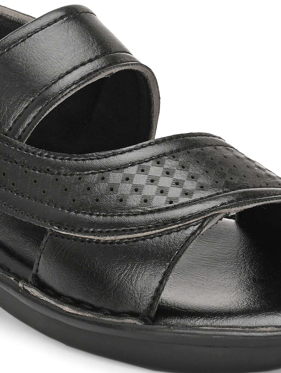 Men Textured Back Strap Sandal - 22596228 -  Standard Image - 5