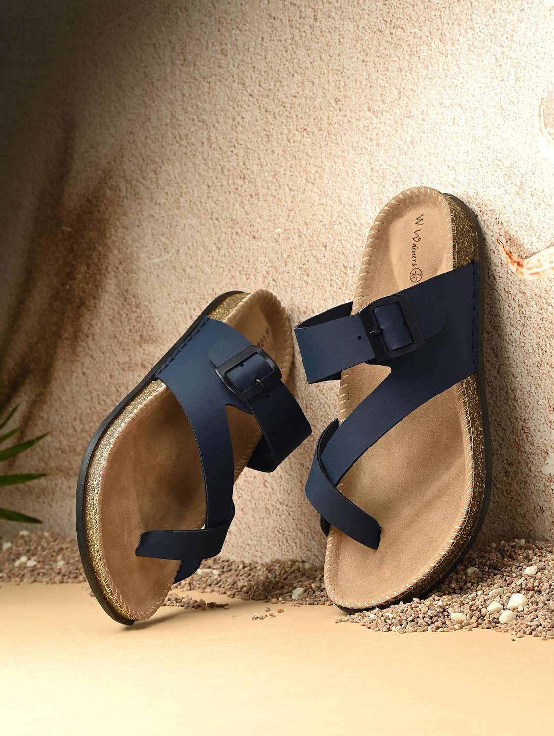 men solid one toe sandal