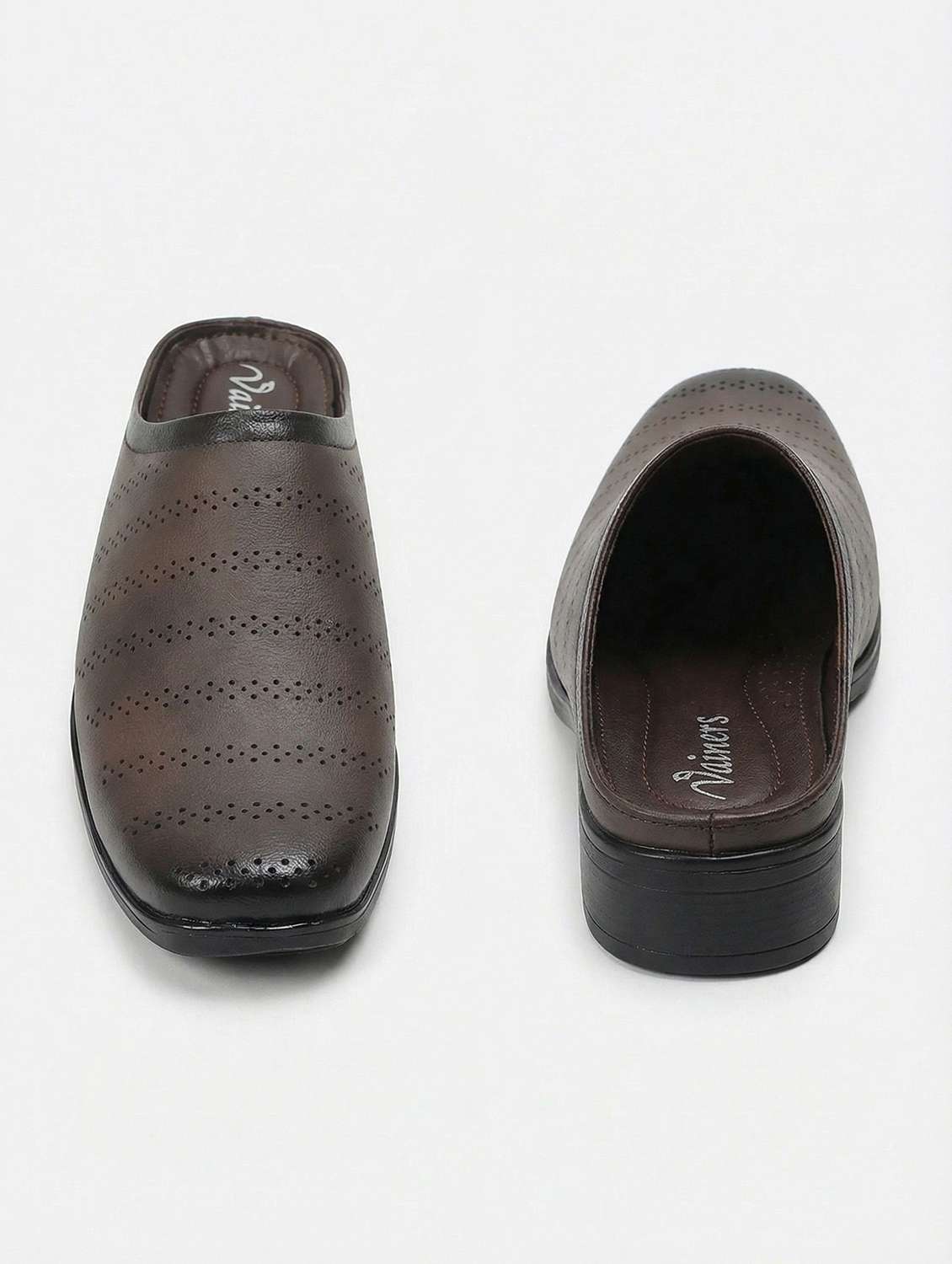 men textured slip on sandal - 22596238 -  Standard Image - 3
