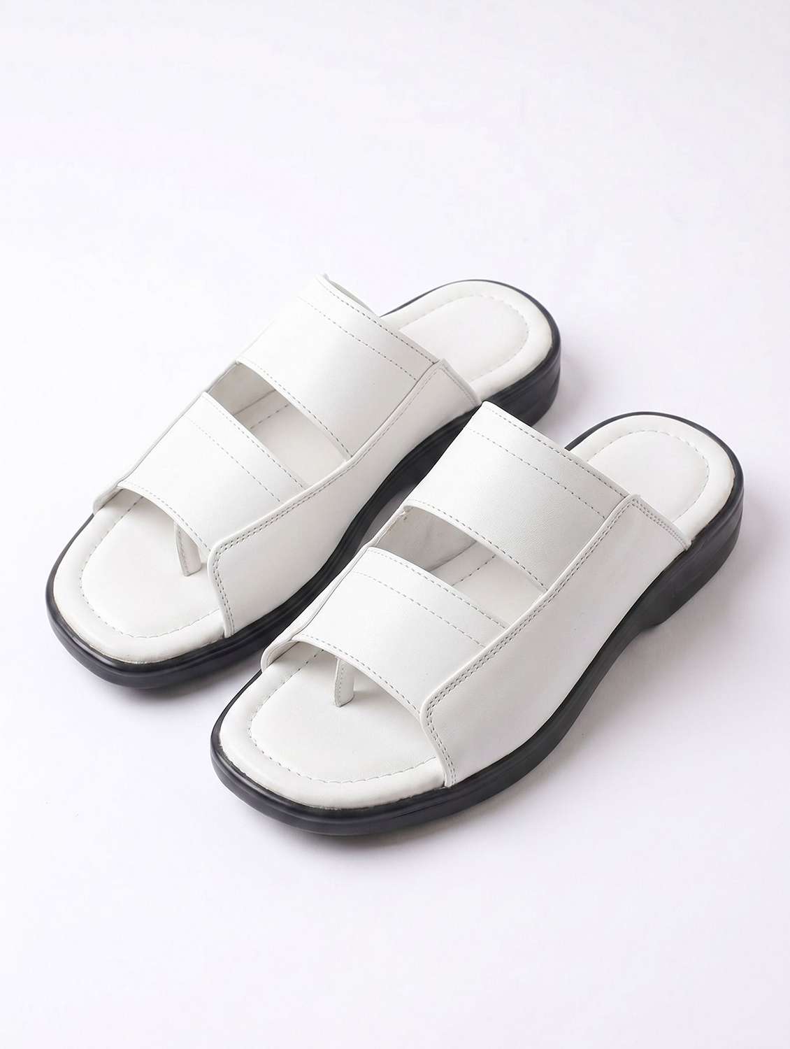 men solid slip on sandal - 22596240 -  Standard Image - 3