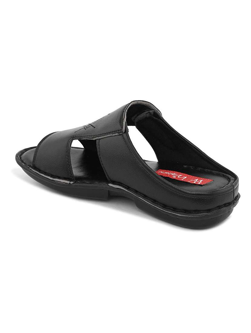 men textured slip on sandal - 22596242 -  Standard Image - 3