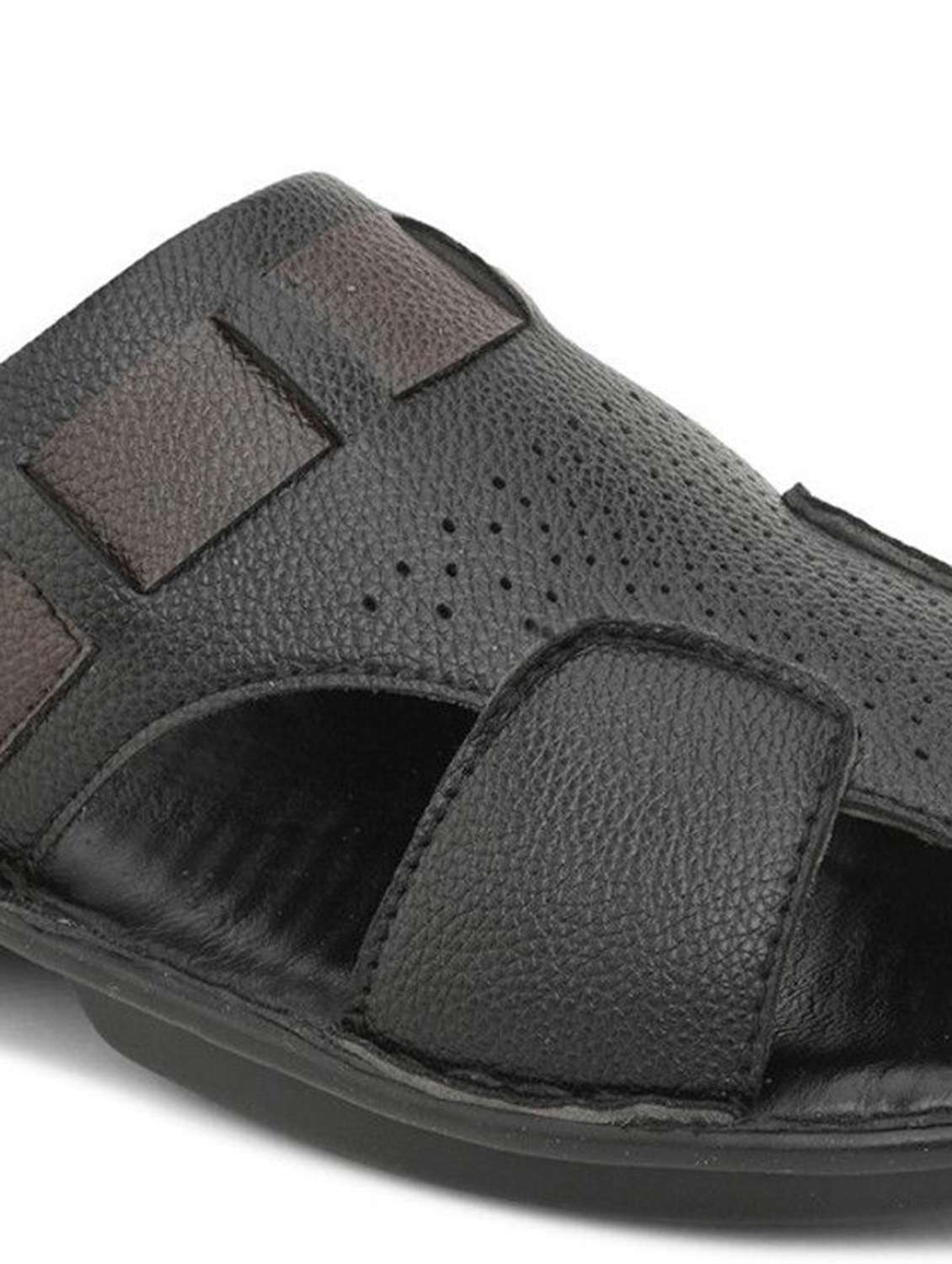 men textured slip on sandal - 22596243 -  Standard Image - 5