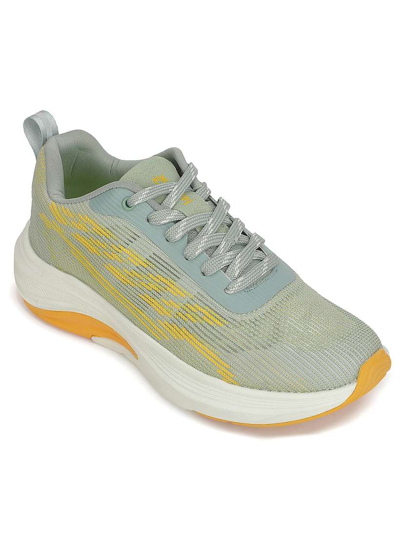 men textured lace up sports shoes