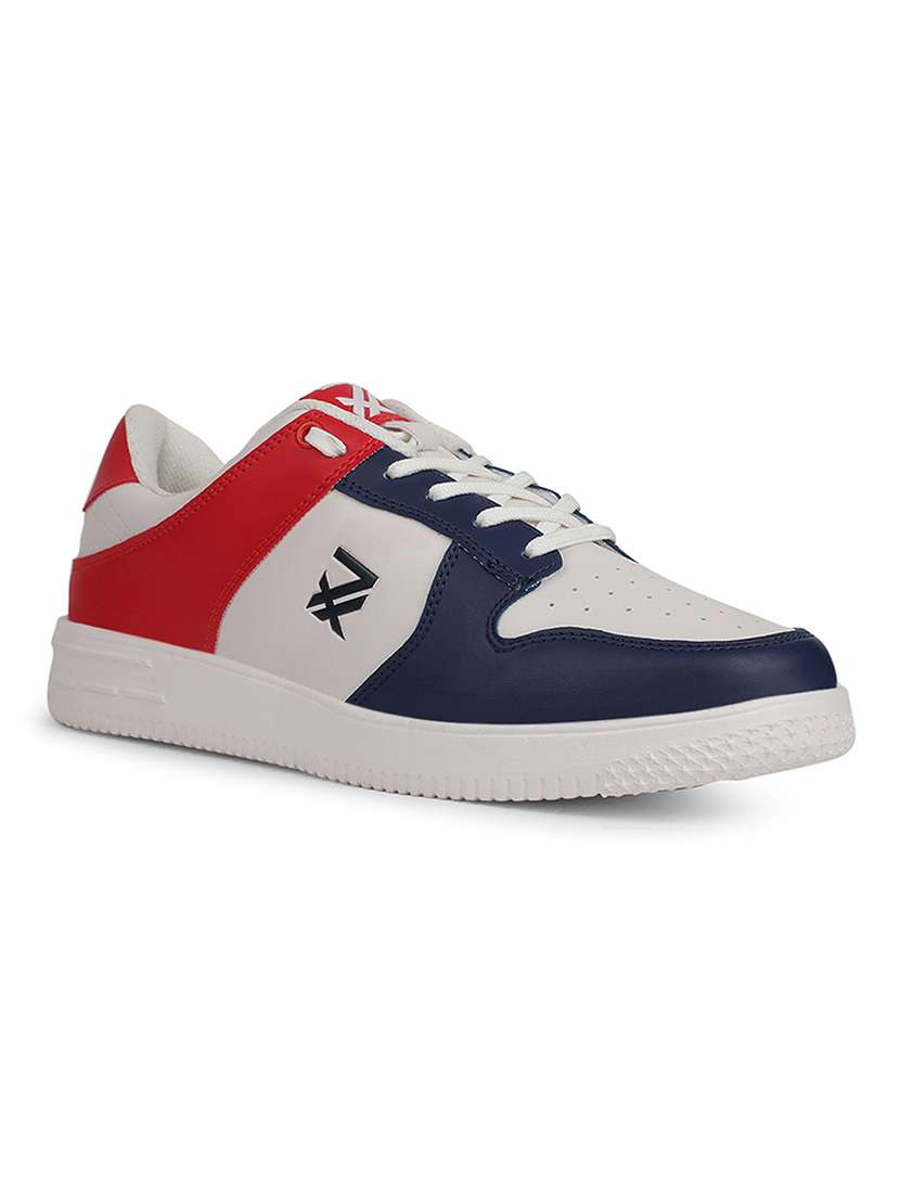 men colourblocked lace up sneaker