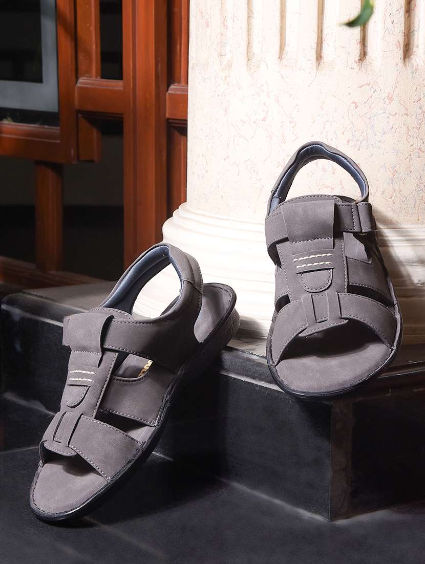 men solid slip on sandal