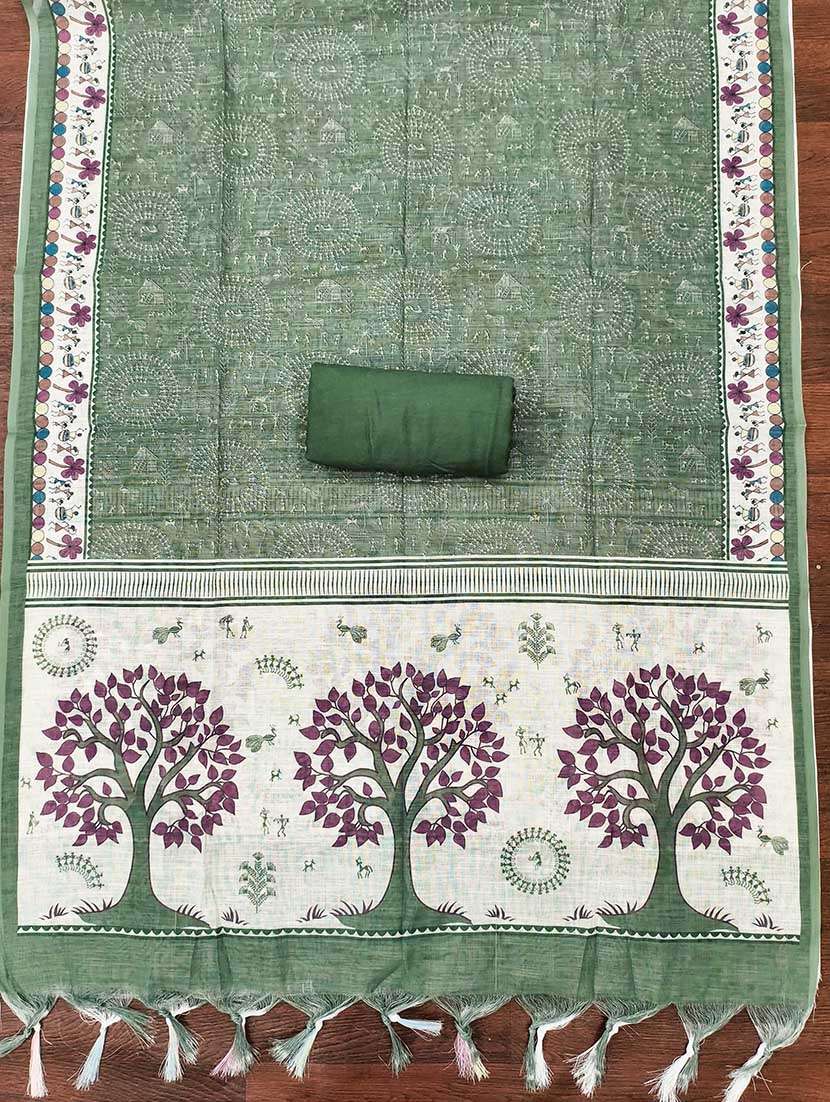 women printed unstitched suit set - 22597352 -  Standard Image - 3