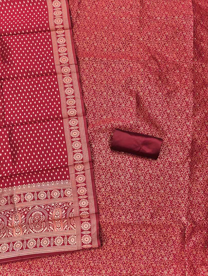 Women Self Design Unstitched Suit Set - 22597374 -  Standard Image - 3