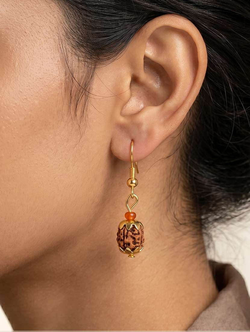 Gold Multi Color Drop Earrings - 22597878 -  Standard Image - 3
