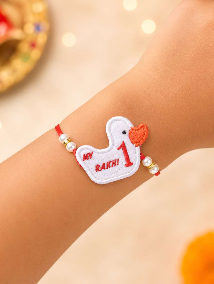 the magic wand trendy duck applique my first rakhi