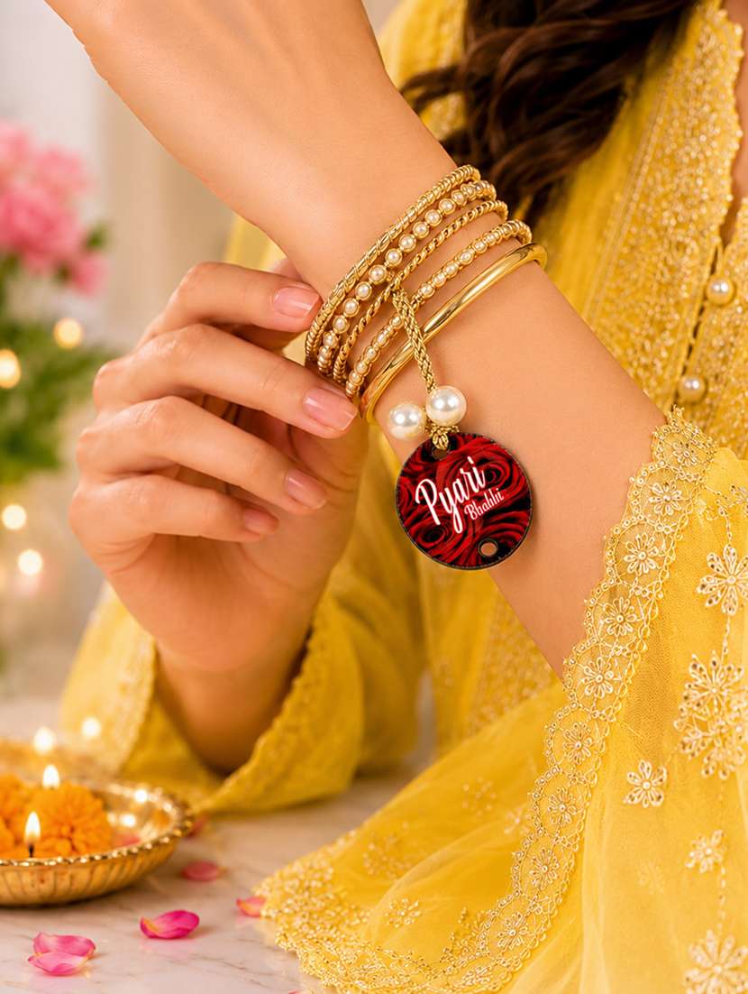 the magic wand laser cut wooden trendy pyari bhabhi rakhi