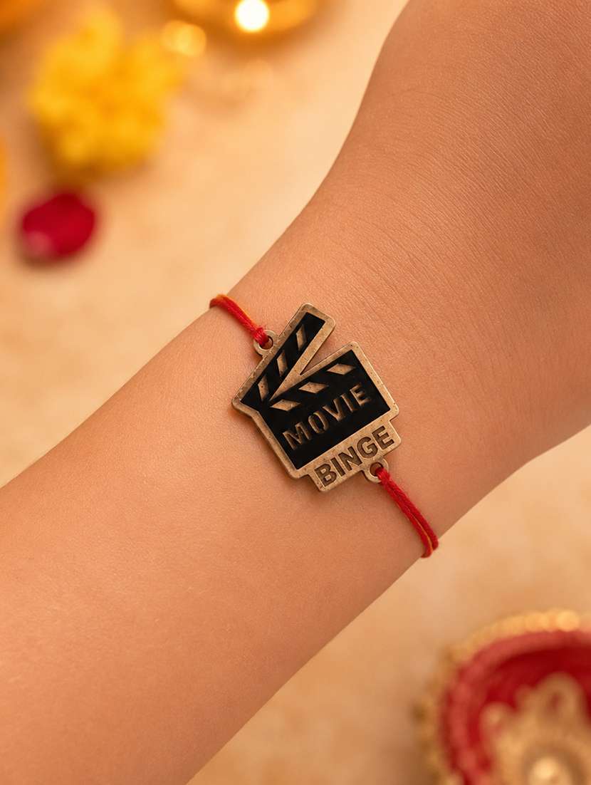 the magic wand trendy movie binge designer wooden rakhi 
