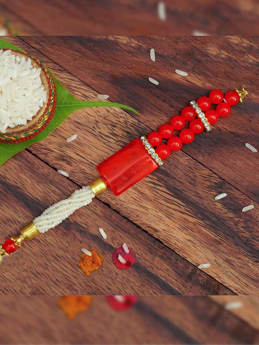 the magic wand traditional handmade multibeaded rakhi