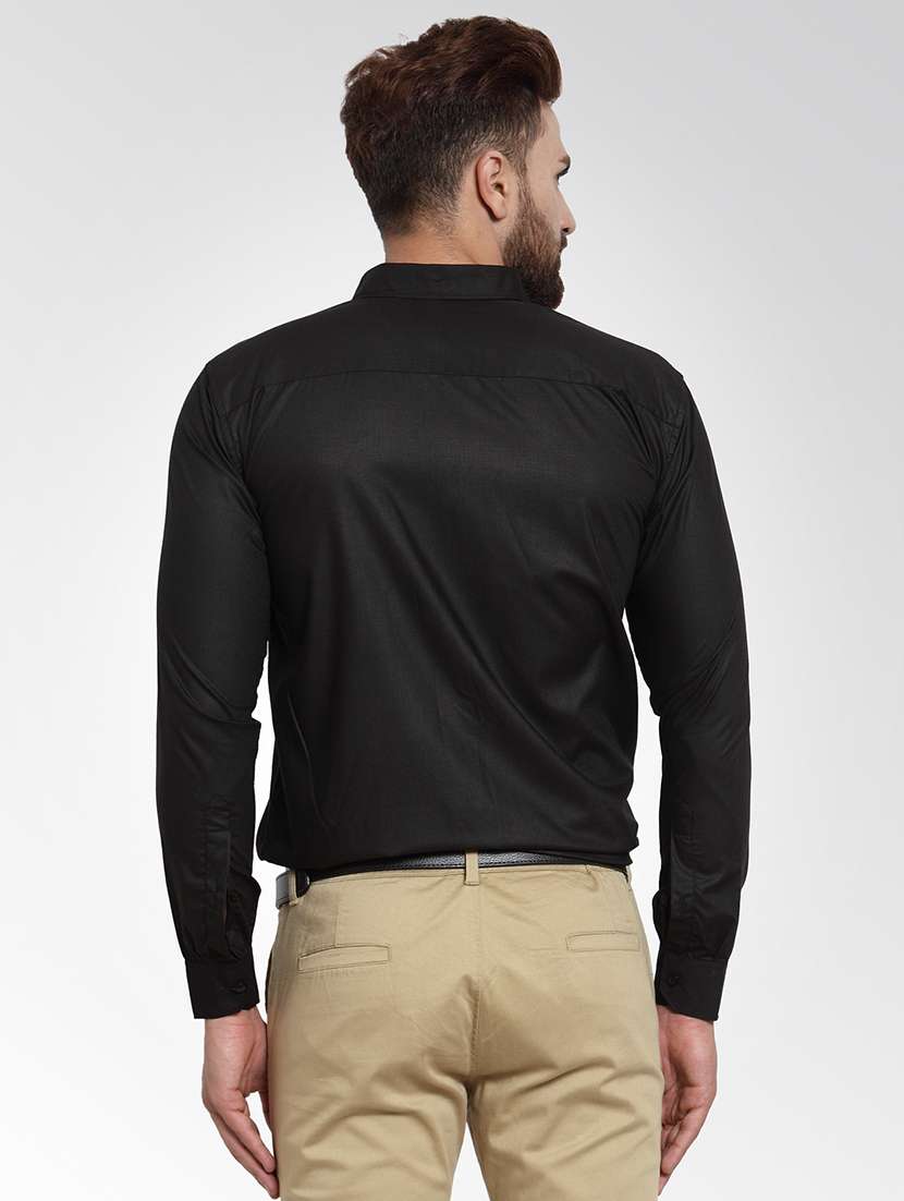 Men Solid Long Sleeves Regular Fit Shirt - 22598349 -  Standard Image - 3