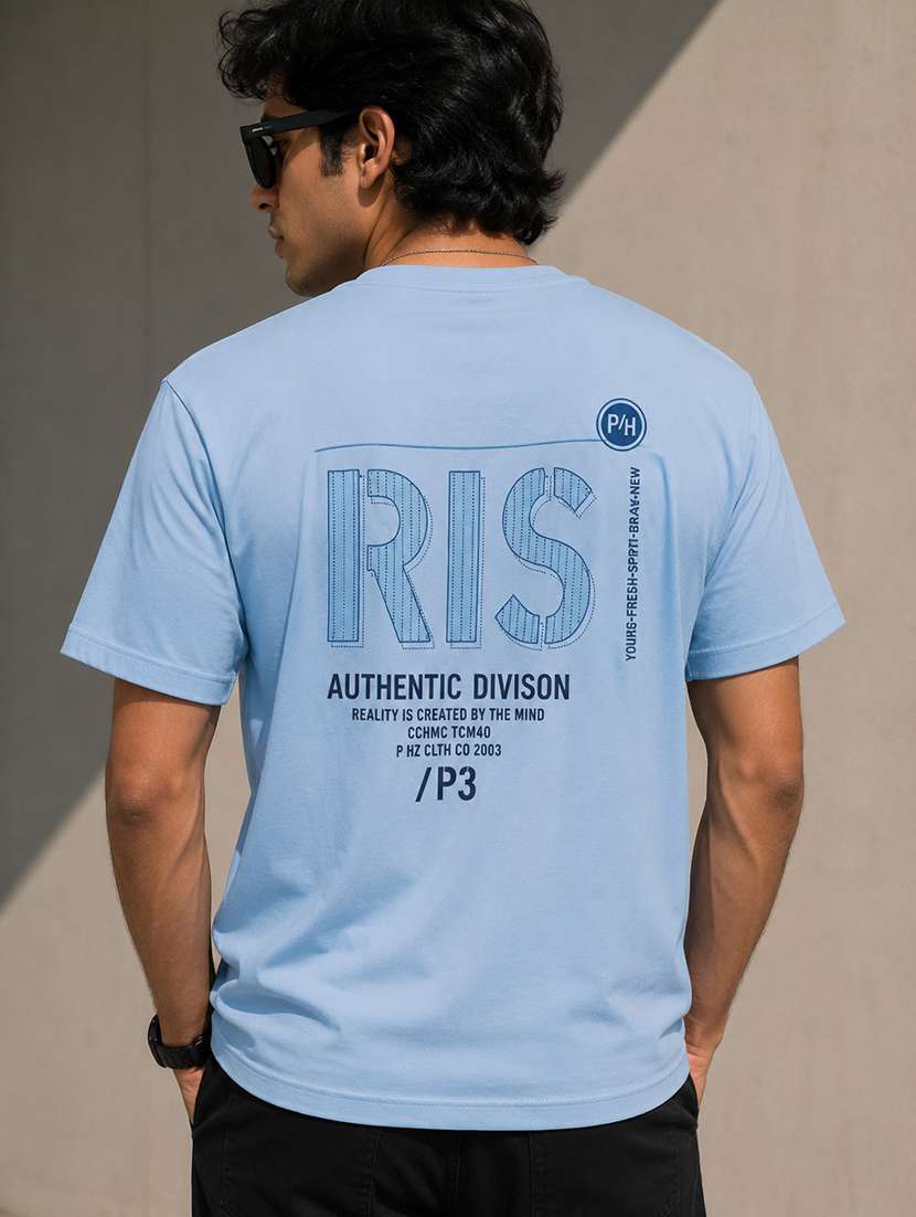 men printed short sleeves regular fit t-shirt